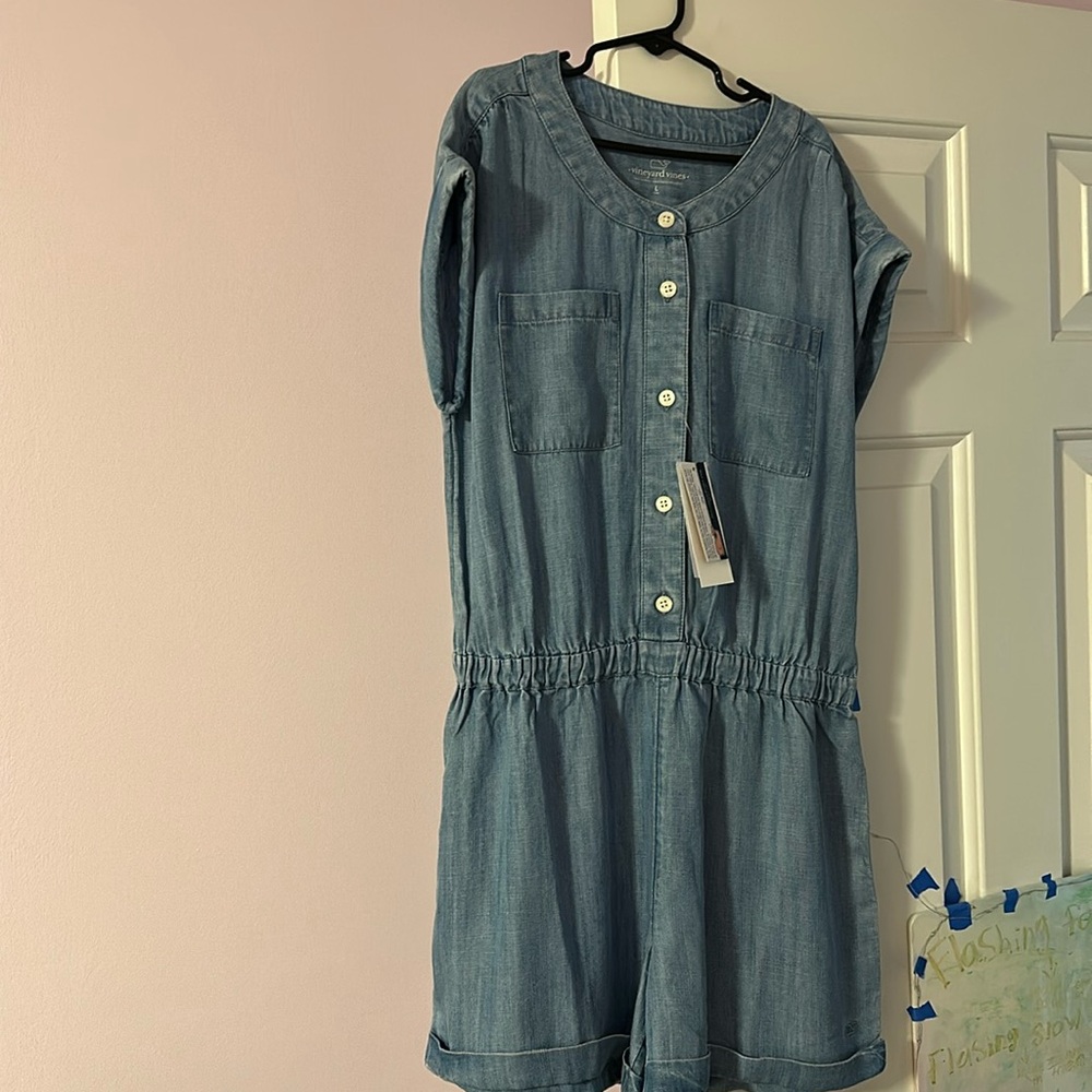 NWT Vineyard Vines Chambray Romper